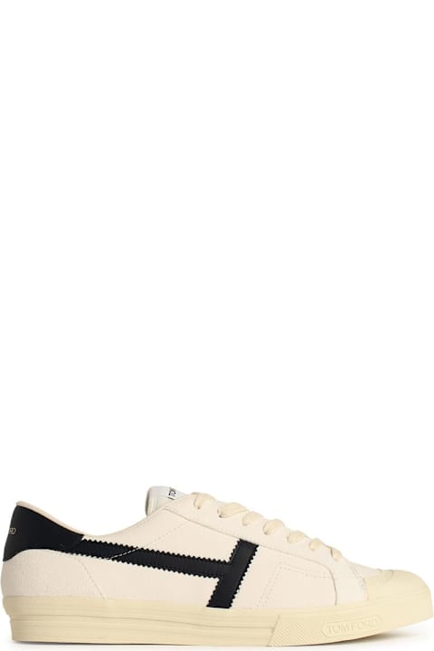Tom Ford Shoes for Men Tom Ford White Leather Sneakers