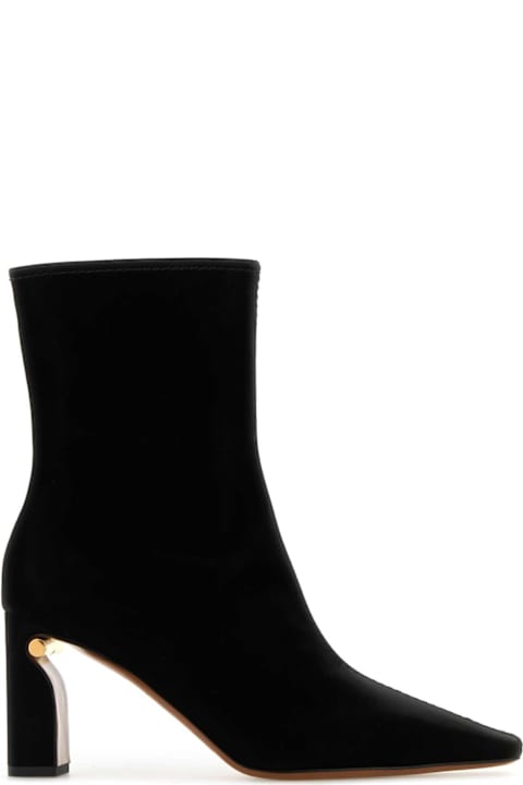 Alexander McQueen Boots for Women Alexander McQueen Black Fabric Ankle Boots