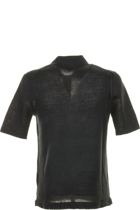 Bottega Veneta for Men Bottega Veneta Linen Blend Polo Shirt