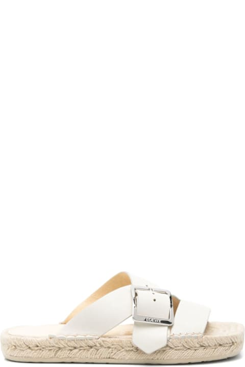 Loewe لـ Kids Loewe Petal Leather Sandals