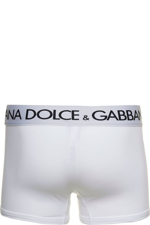 Underwear for Men Dolce & Gabbana Boxer Briefs With Branded Waistband