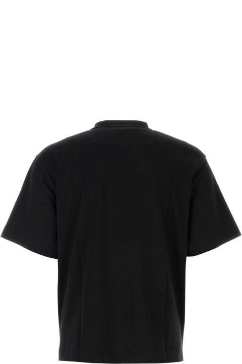 Sale for Men Off-White Black Cotton Oversize T-shirt