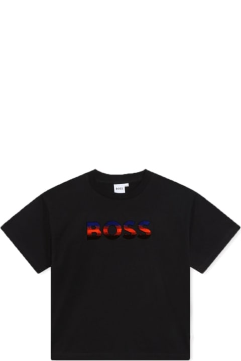 Hugo Boss T-Shirts & Polo Shirts for Boys Hugo Boss Multicolor Logo T-shirt