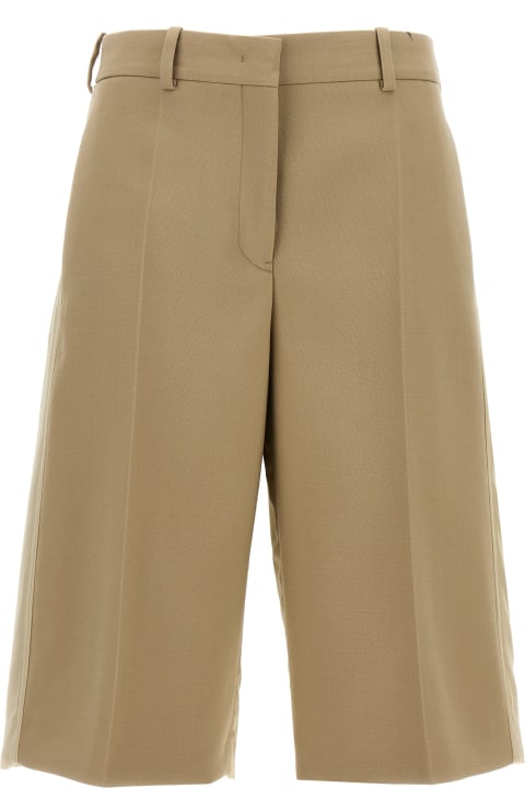 Jil Sander Pants & Shorts for Women Jil Sander Wool Bermuda Shorts