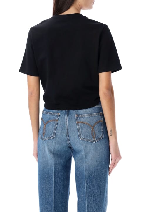 Topwear for Women Versace Stamp Crop T-shirt