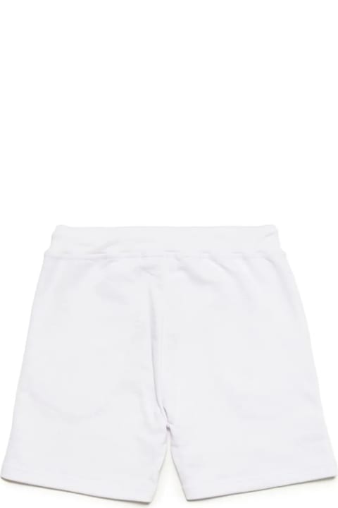 Bottoms for Boys Dsquared2 White Sports Shorts With Logo