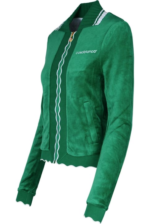 Fashion for Kids Casablanca 
track
 Green Cotton Blend Sweatshirt