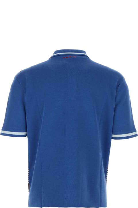Marni Sweaters for Men Marni Embroidered Cotton Polo Shirt