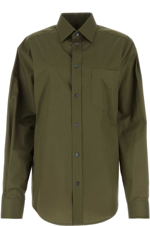 Homeware DARKPARK Army Green Poplin Anne Shirt