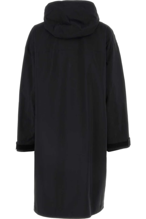 Clothing for Women Prada Black Re-nylon Overcoat