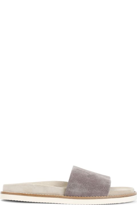 Brunello Cucinelli Other Shoes for Men Brunello Cucinelli Suede Leather Sandals