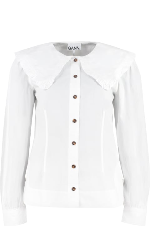 ウィメンズ Ganniのトップス Ganni Cotton Shirt