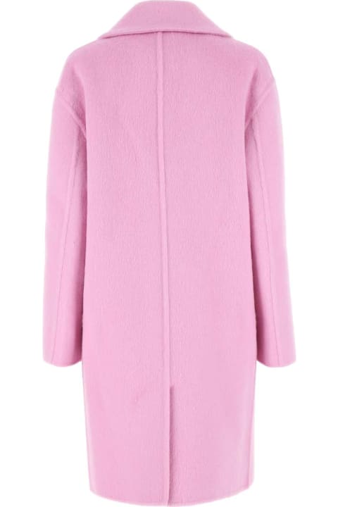 Clothing for Women Bottega Veneta Pink Wool Blend Coat