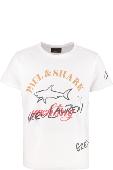 Paul&Shark for Men Paul&Shark Printed Cotton T-shirt