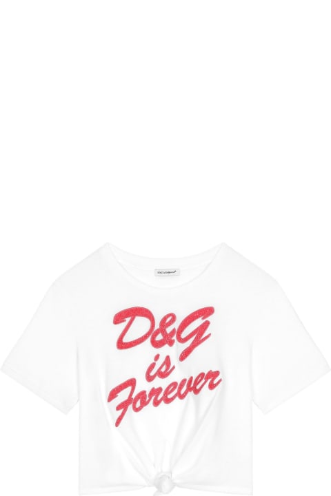 Dolce & Gabbana for Girls Dolce & Gabbana Dolce & Gabbana T-shirts And Polos White
