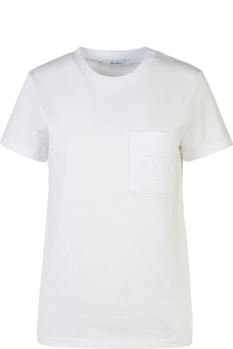 Max Mara Topwear for Women Max Mara 'papaia' White Cotton T-shirt