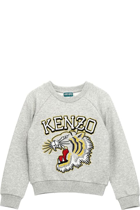 ガールズ Kenzo Kidsのニットウェア＆スウェットシャツ Kenzo Kids Logo Embroidery Sweatshirt