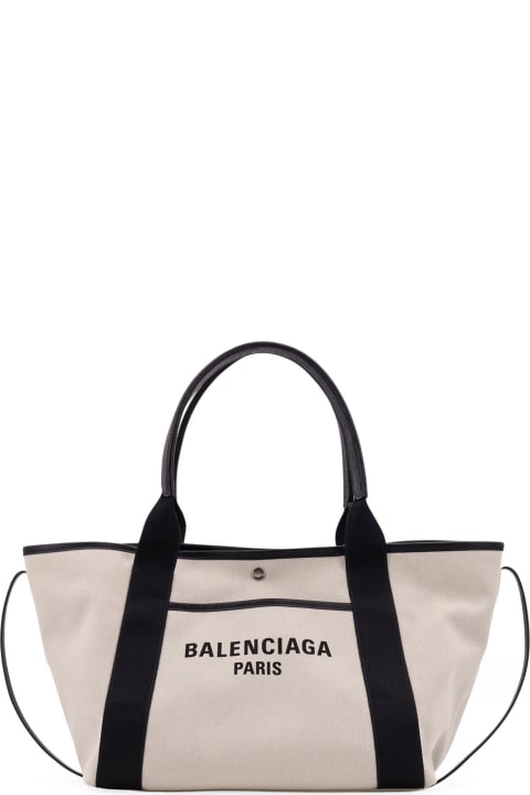 Balenciaga for Women Balenciaga Sand Canvas Medium Biarritz Shopping Bag