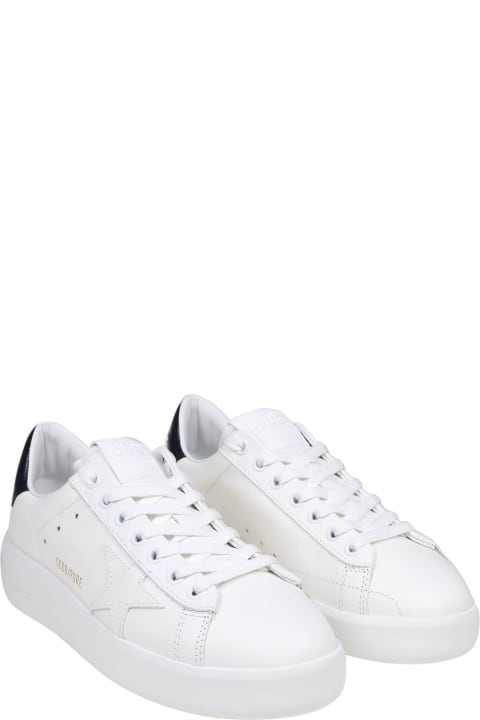 Golden Goose Pure Star Sneakers In White Leather