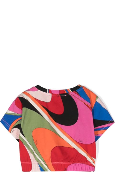 Pucci T-Shirts & Polo Shirts for Girls Pucci T-shirt Con Stampa