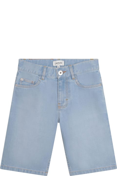 Sale for Kids Lanvin Straight Denim Bermuda Shorts