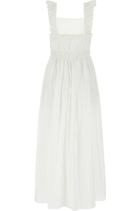 Chloé for Women Chloé White Cotton Dress