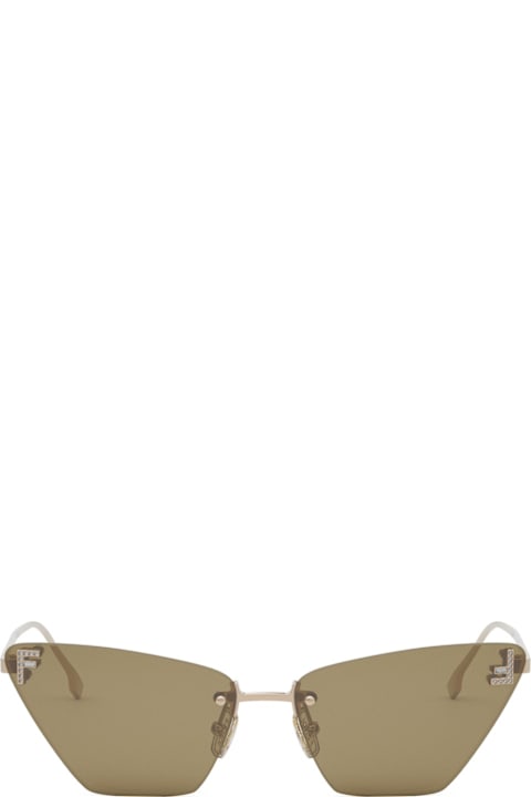 Fendi Eyewear Eyewear for Women Fendi Eyewear Fendi Fe4160us Fendi First Crystal 28e Oro Rosa Sunglasses