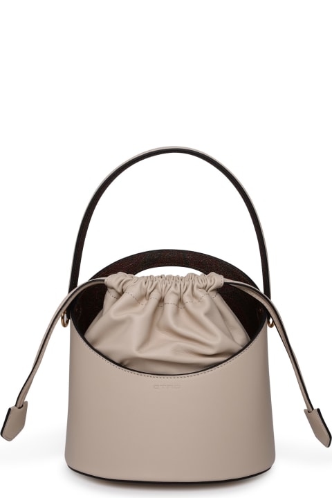 Fashion for Women Etro Large 'saturno' Ivory Leather Bag