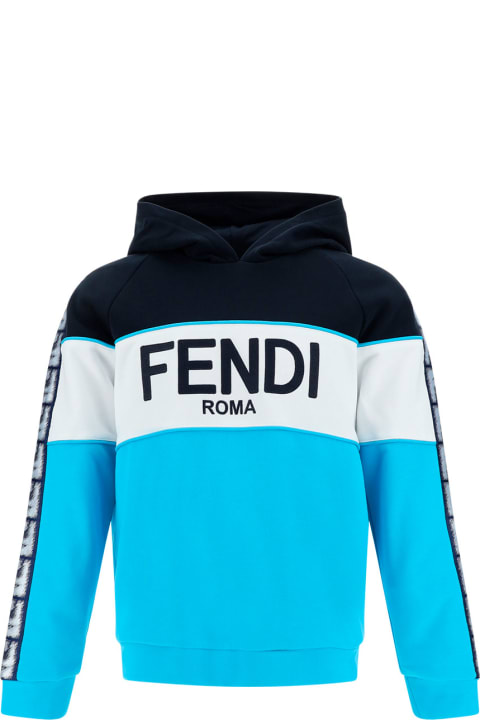 Fendi Fleeces & Tracksuits for Men Fendi Logo Hooded Sweatshirt