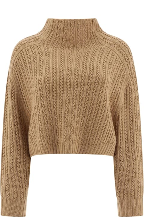 Sweaters for Women Max Mara Hodeida High Neck Cropped Cardigan