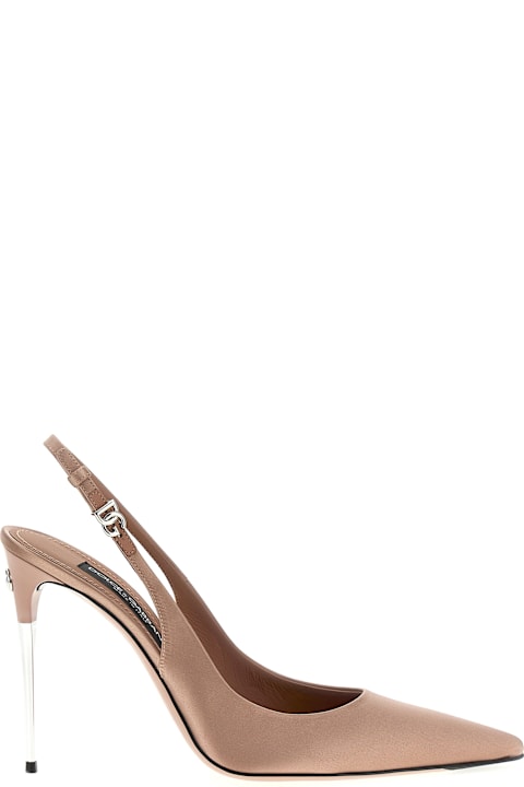 Dolce & Gabbana Satin Slingbacks