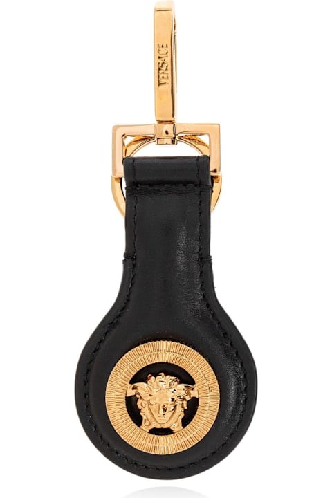 سلاسل مفاتيح لـ القسم الرجالي Versace Medusa Plaque Lobster Claw Fastened Keyring