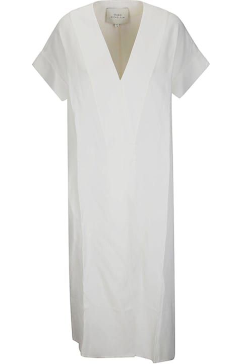 Studio Nicholson Dresses for Women Studio Nicholson V-neck Short-sleeved Dress