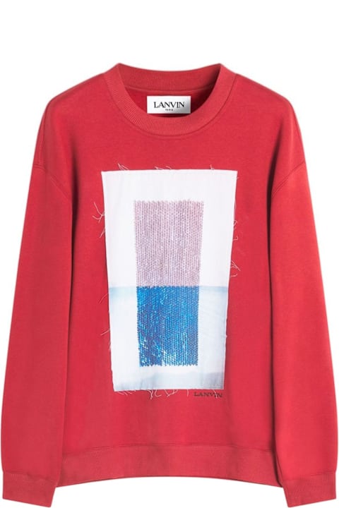 Fashion for Men Lanvin Lanvin Sweaters Red