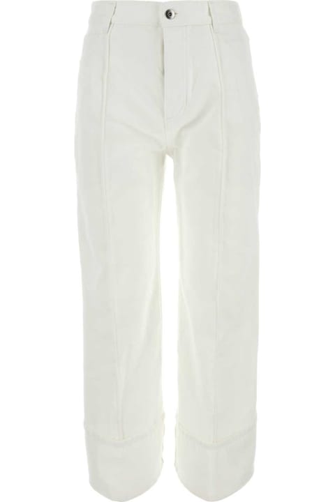 Bottega Veneta Clothing for Women Bottega Veneta White Denim Jeans