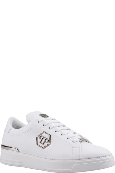 Fashion for Men Philipp Plein White Hexagon Low-top Sneakers
