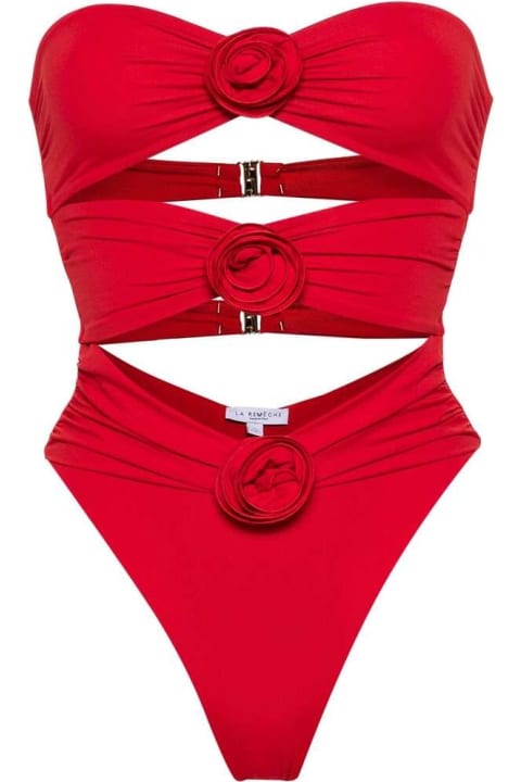 La Reveche Swimwear for Women La Reveche Red Vesna One Piece Swimsuit