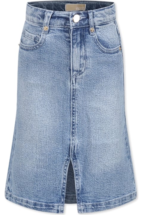 Michael Kors Bottoms for Girls Michael Kors Denim Skirt For Girl With Logo