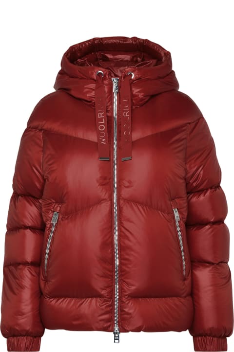 Woolrich Coats & Jackets for Women Woolrich Aliquippa Red Nylon Down Jacket