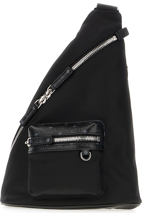 MCM Bags for Men MCM Black Nylon Belt Bag