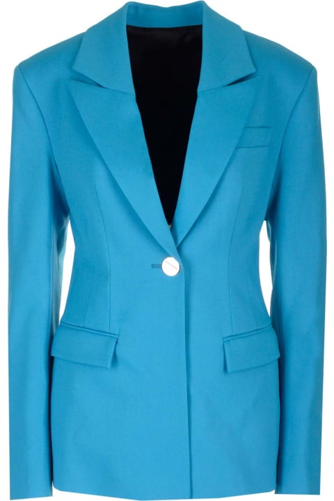 The Attico Coats & Jackets for Women The Attico Single-breasted 'blue' Jacket
