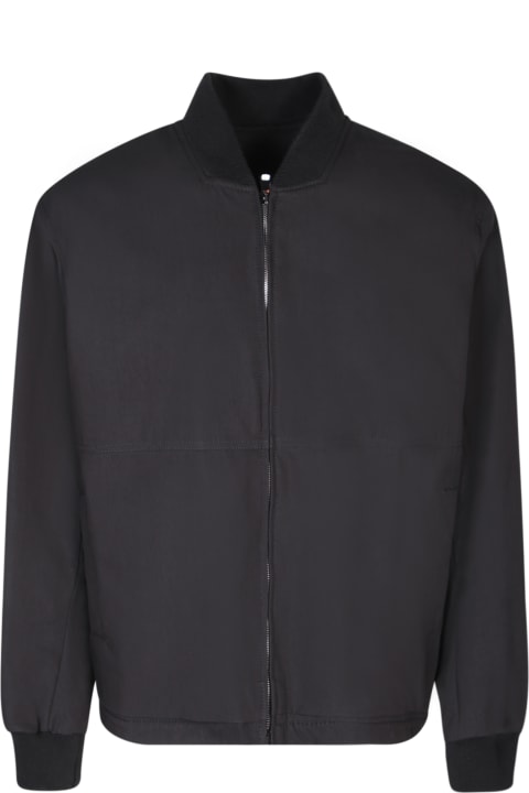 costumein Coats & Jackets for Men costumein Costumein Technical Fabric Black Bomber Jacket