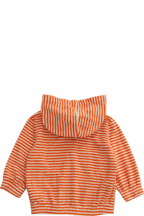 Topwear for Baby Boys Bobo Choses Orange Hooded Sweatshirt
