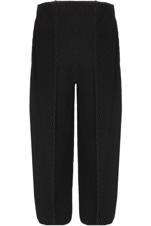 Pants for Men Homme Plissé Issey Miyake Pleated Cropped Trousers