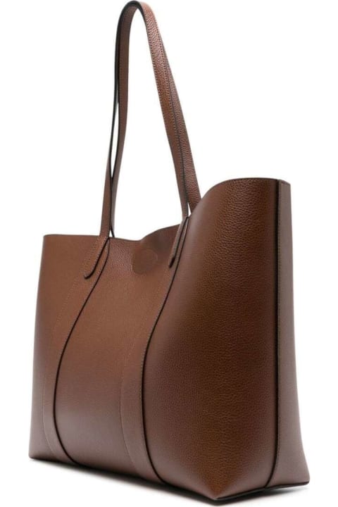 Mulberry for Women Mulberry Brown 'bayswater' Hand Bag With Flap Detail In Leather Woman