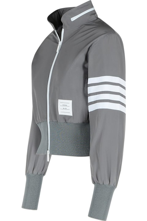 Thom Browne Coats & Jackets for Women Thom Browne Grey Polyester Jacket
