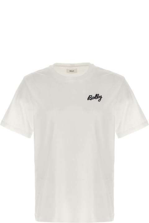 Bally Topwear for Men Bally Logo Embroidery T-shirt