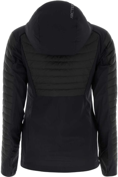 Fashion for Women Arc'teryx Veilance Black Nylon Cerium Hybrid Down Jacket