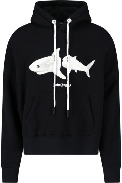 Palm Angels Fleeces & Tracksuits for Men Palm Angels Hoodie 'shark'
