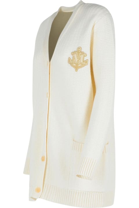 Homeware Max Mara 
ravello
 White Wool Blend Cardigan